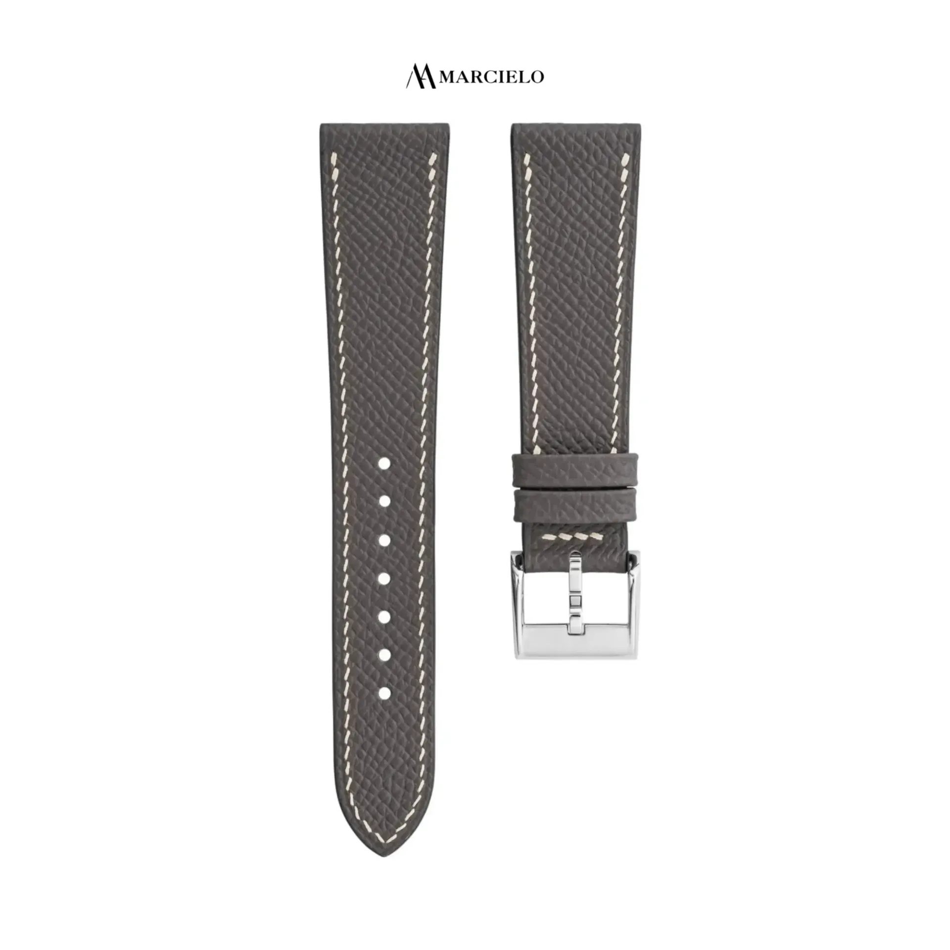 Dây da Epsom màu Xám Đen