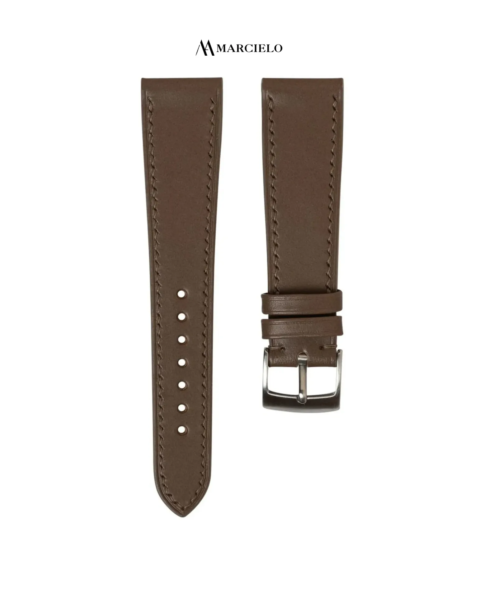 Dây da bò Buttero màu Nâu Đậm