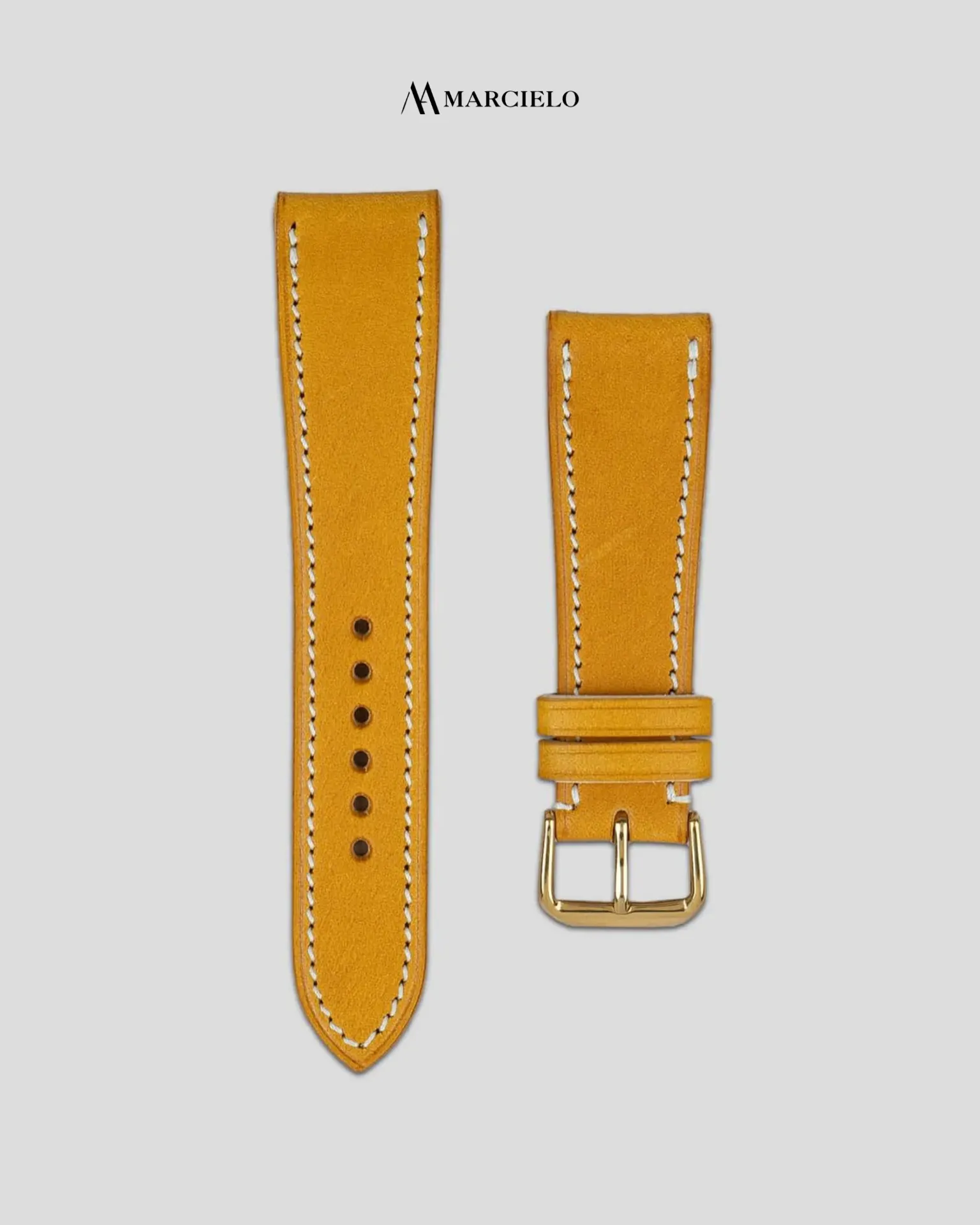 Dây da bò Buttero màu Vàng