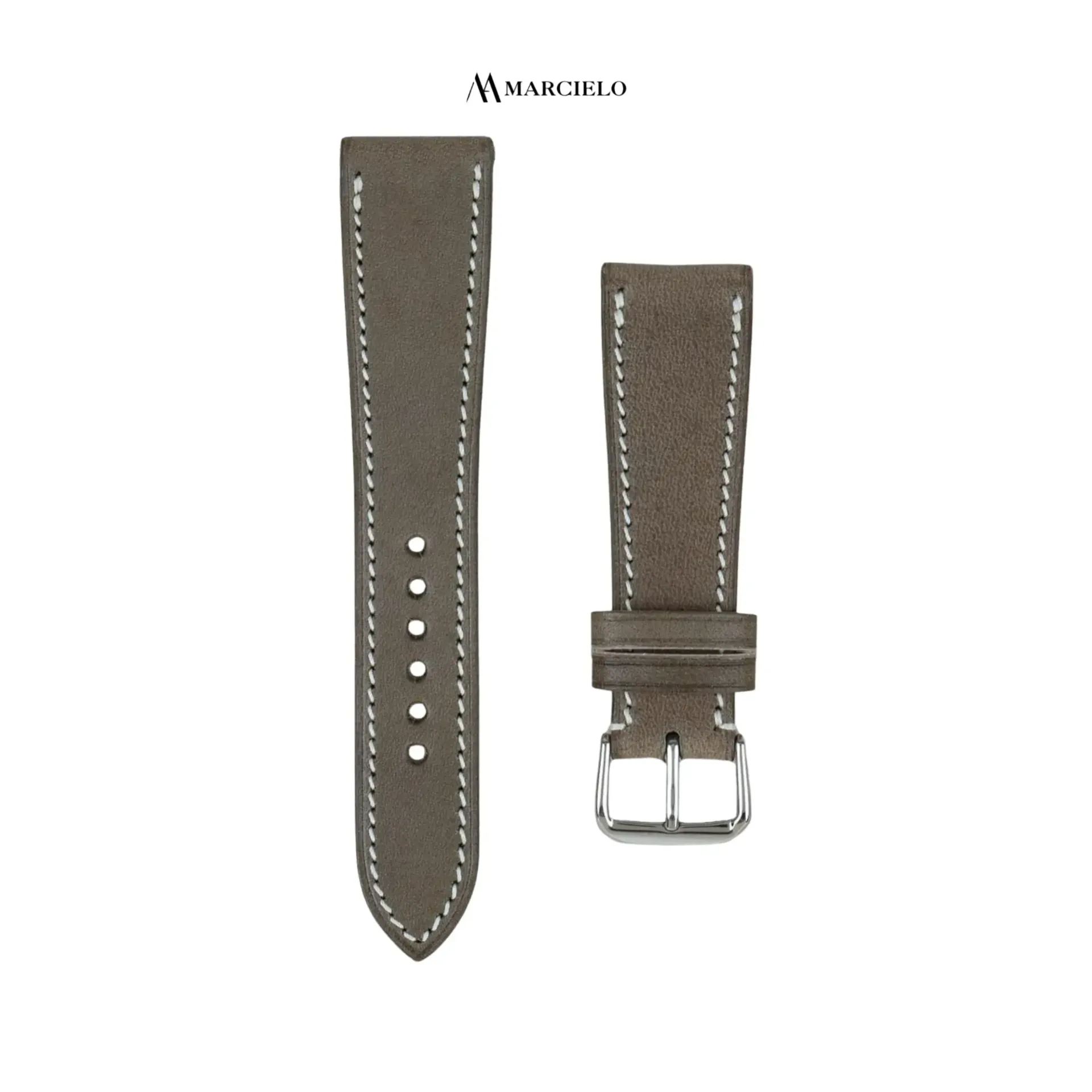 Buttero cowhide strap in Grey