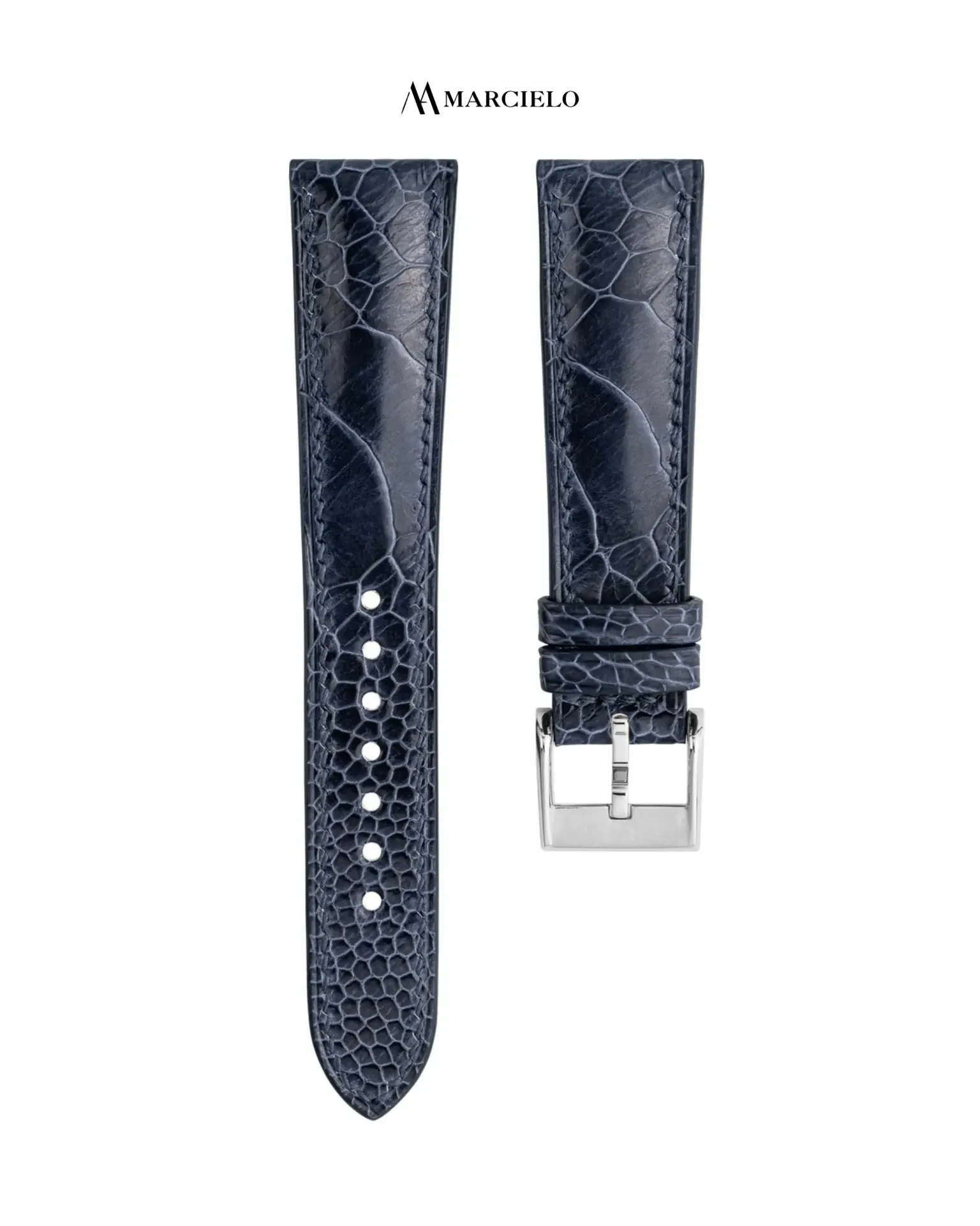 Dây da Đà Điểu màu Xanh Navy