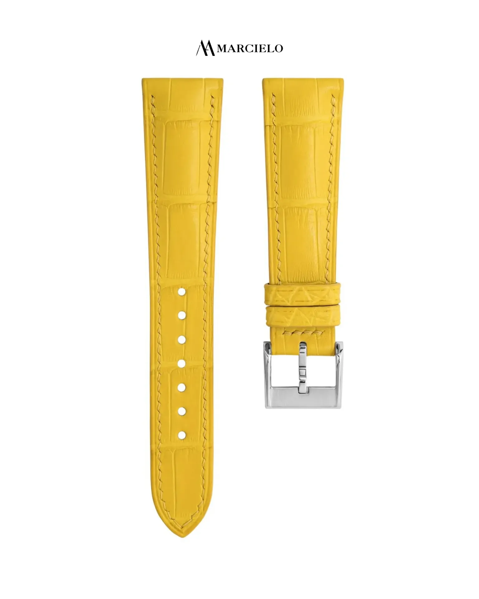 Yellow Alligator Leather Strap