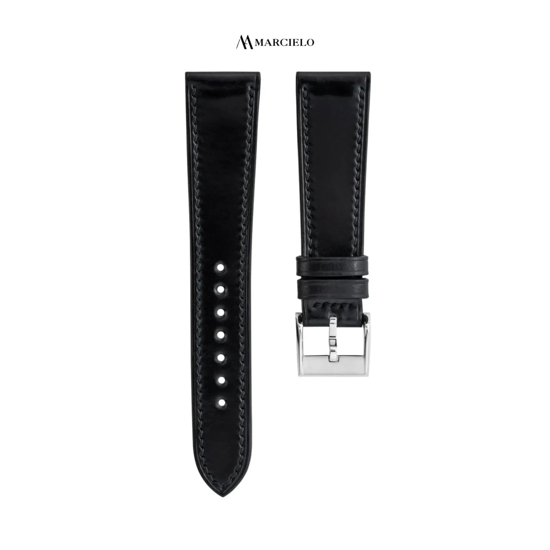 Black Shell Cordovan Horsehide Strap